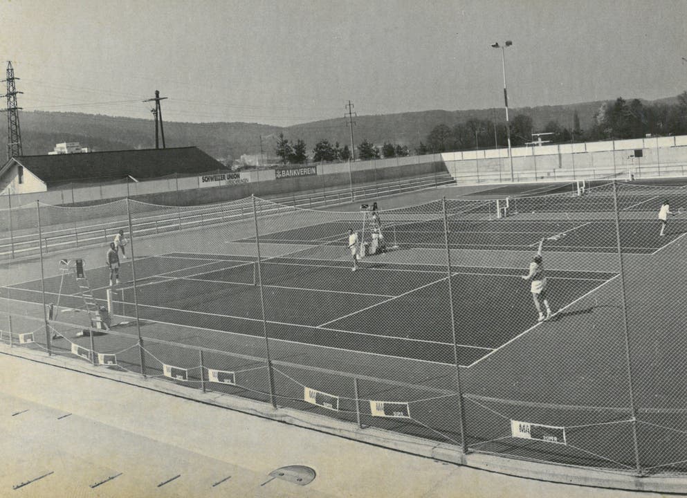 Die neueröffneten Tennisplätze
