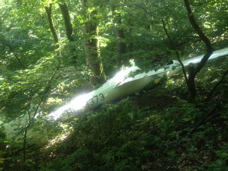 Segelflugzeug bei Auenstein abgestürzt