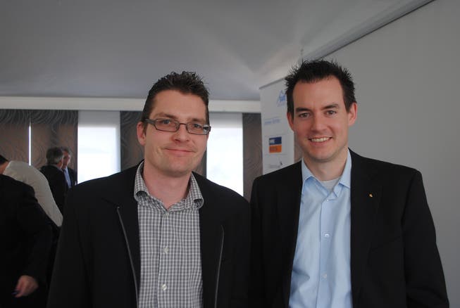Der neue und der alte Kassier beim SVIT Solothurn: Michael Mägli (links) und Michael Frieder (beide Olten).