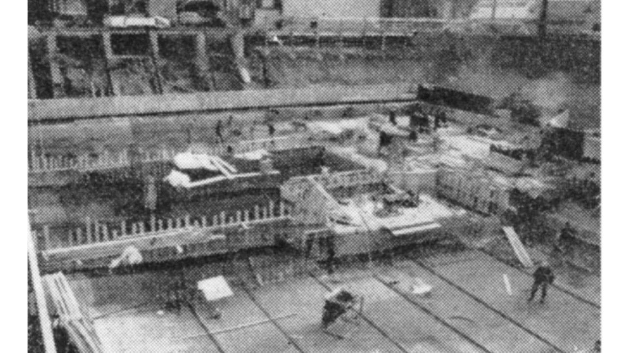 5- März 1967 Betonwanne gegen Grundwasser ist fertig
