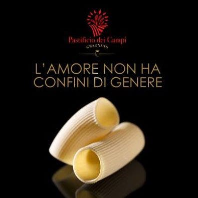 Der Pastafabrikant Pastificio witzelt: «Liebe kennt kein Geschlecht.» (ZVG)