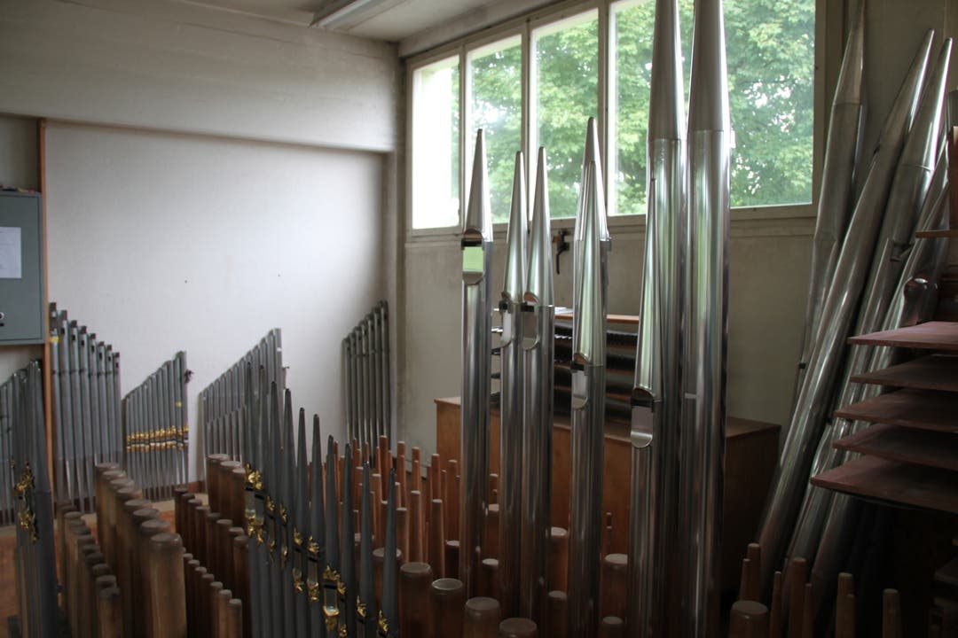 In der Pfeiffenwerkstatt werden kommt der Klang einer Orgel Zustande