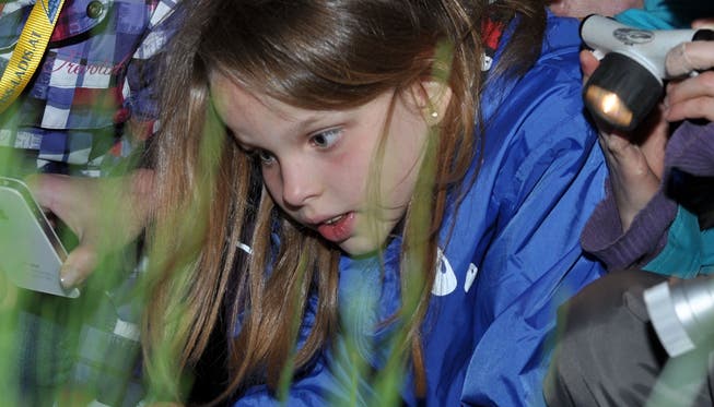 Bei der nächtlichen Froschexkursion zeigte sich: Naturschutz fasziniert Kinder und Jugendliche. SAS