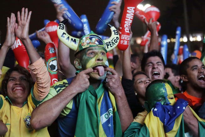 Brasilianische Fans sorgen für Stimmung, auch in Basel (im Bild am Confed-Cup 2013 in Brasilien).