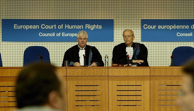 Richter am Gerichtshof für Menschenrechte in Strassburg. keystone