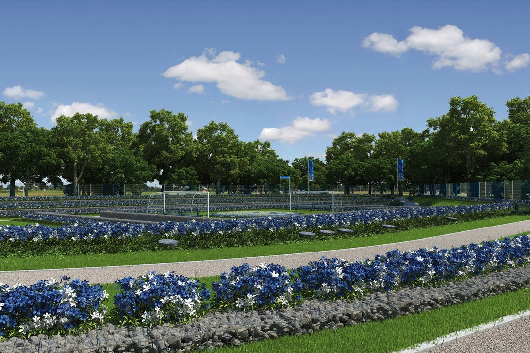 Über 80 000 blaue und weisse Blumen lassen das Schalke Herz höher schlagen – auch nach dem Tod.