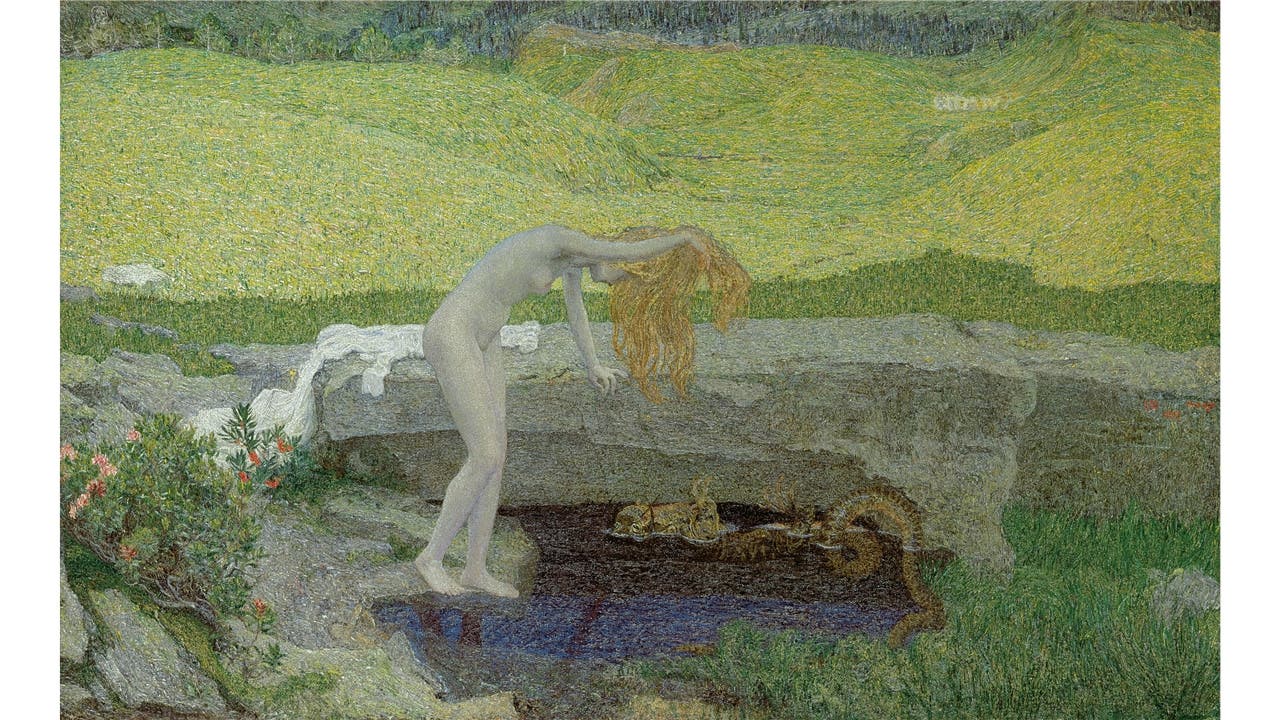 Giovanni Segantini. La vanità (la fonte del male), 1897