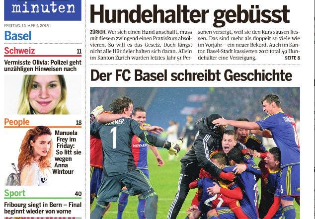 Die Schweizer Presseschau «Der FC Basel schreibt Geschichte», analysiert «20 minuten» nüchtern.