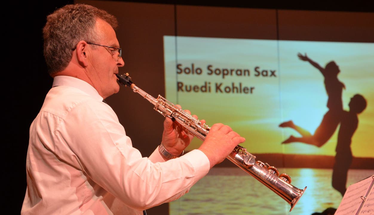 Sopransaxophon-Solist Ruedi Kohler im Stück „I do it for you“