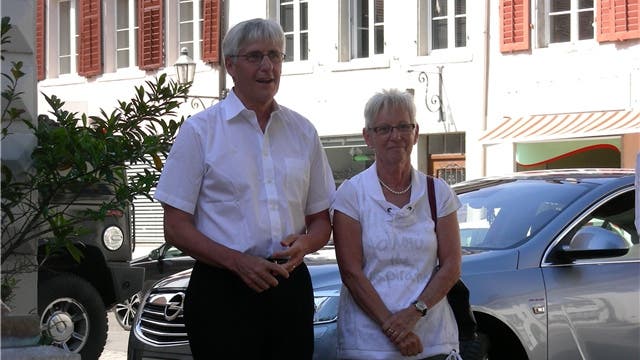 Ernst und Ursula Pelloli-Arnold an der Abschiedsfeier in Mellingen.