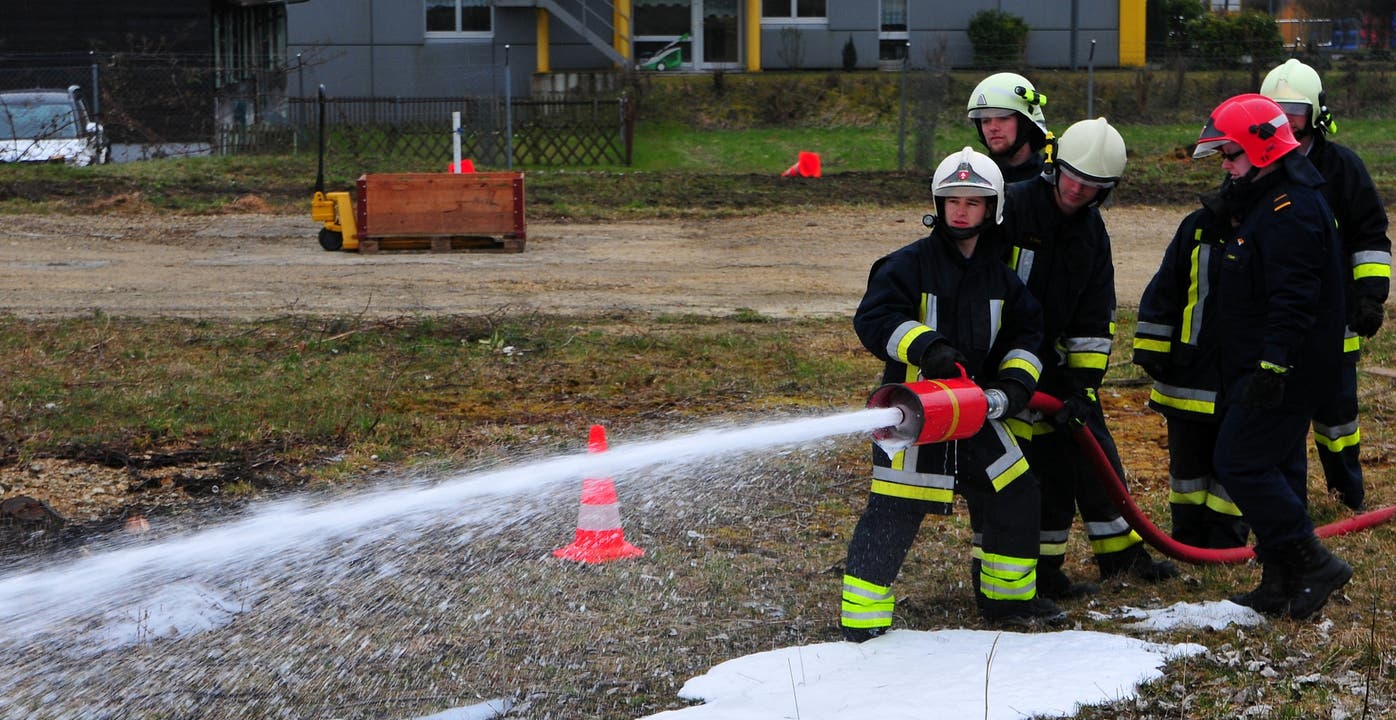 Feuerwehrausbildung in Grenchen