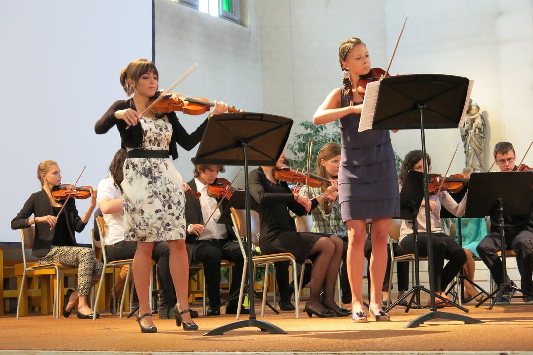 Das Schulorchester spielte Werke von Bach