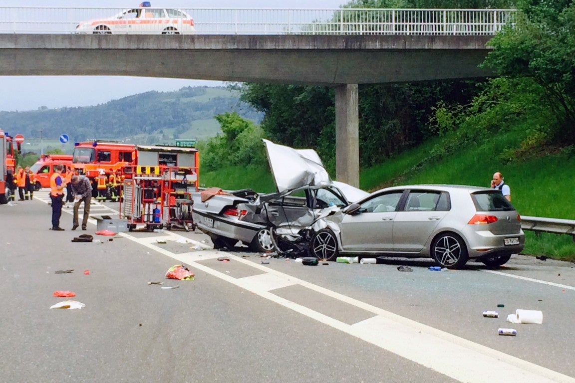 Bildstrecke - Tödlicher Unfall Auf Autobahnzubringer A1.1 Bei Steinach SG