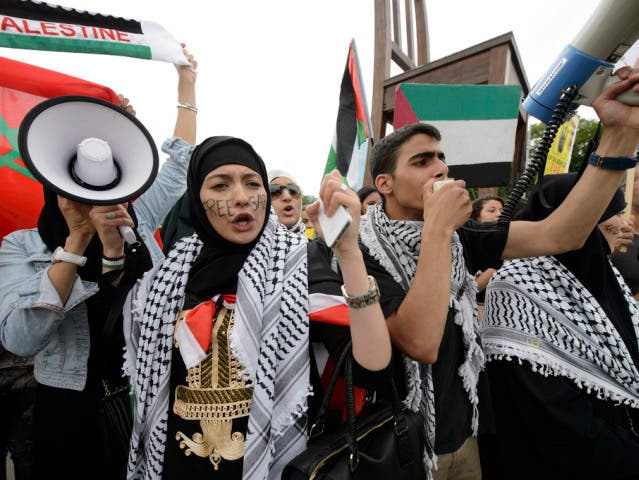 Proteste gegen die Gewalt im Gazastreifen