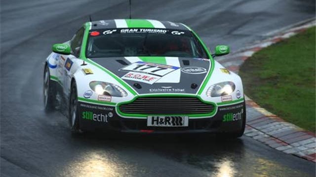 Brack.ch und Intel unterstützen neu den Aston Martin Vantage GT4 von Ared Motorsport, hier bei einem Rennen im April.