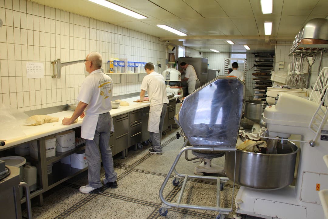 Blick in die Backstube der Bäckerei-Konditorei Ghilardi
