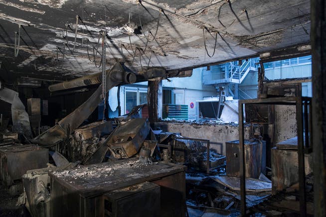 So sah es nach dem Brand vom 29. Dezember 2013 in Teilen der Fabrik aus.