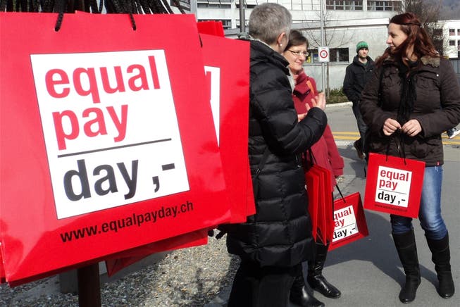 Der Equal Pay Day soll auf die Lohnungleichheit bei Männern und Frauen aufmerksam machen.zvg