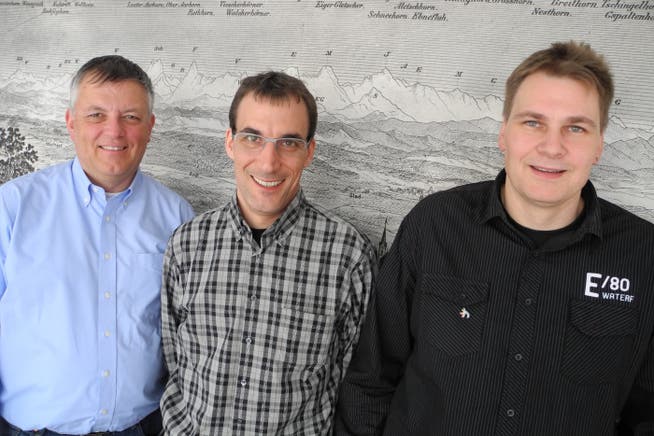 Wollen die Grenchner Mitte schlagkräftiger machen: Eric von Schulthess (GLP), Marco Crivelli (CVP) und Roland Hartmann (BDP)