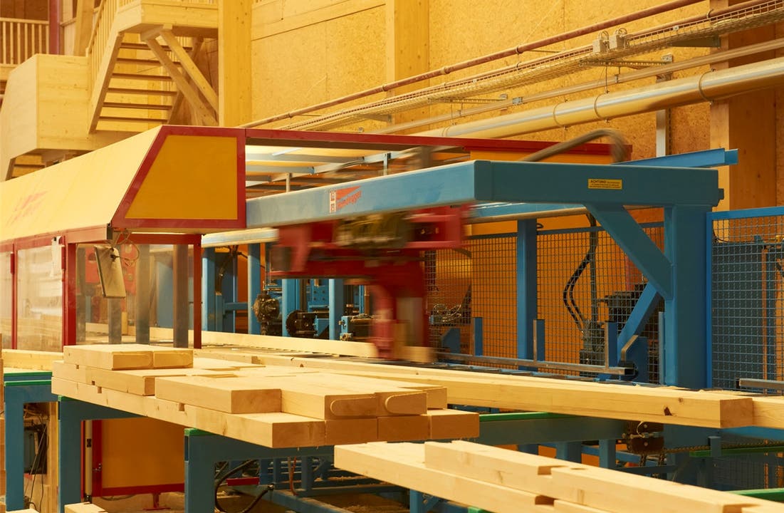 Bei Hector Egger, Langenthal, ist Holz ein Hightech-Baustoff.