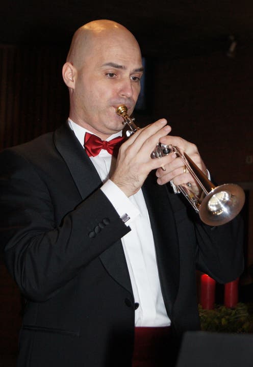 Patrick Meier interpretiert den Titel «Trumpet Voluntary» auf der Pikkolo-Trompete