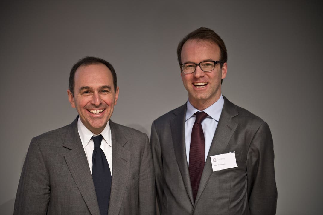 «Tages Anzeiger»-Verleger Pietro Supino (links) mit az-CEO Axel Wüstmann