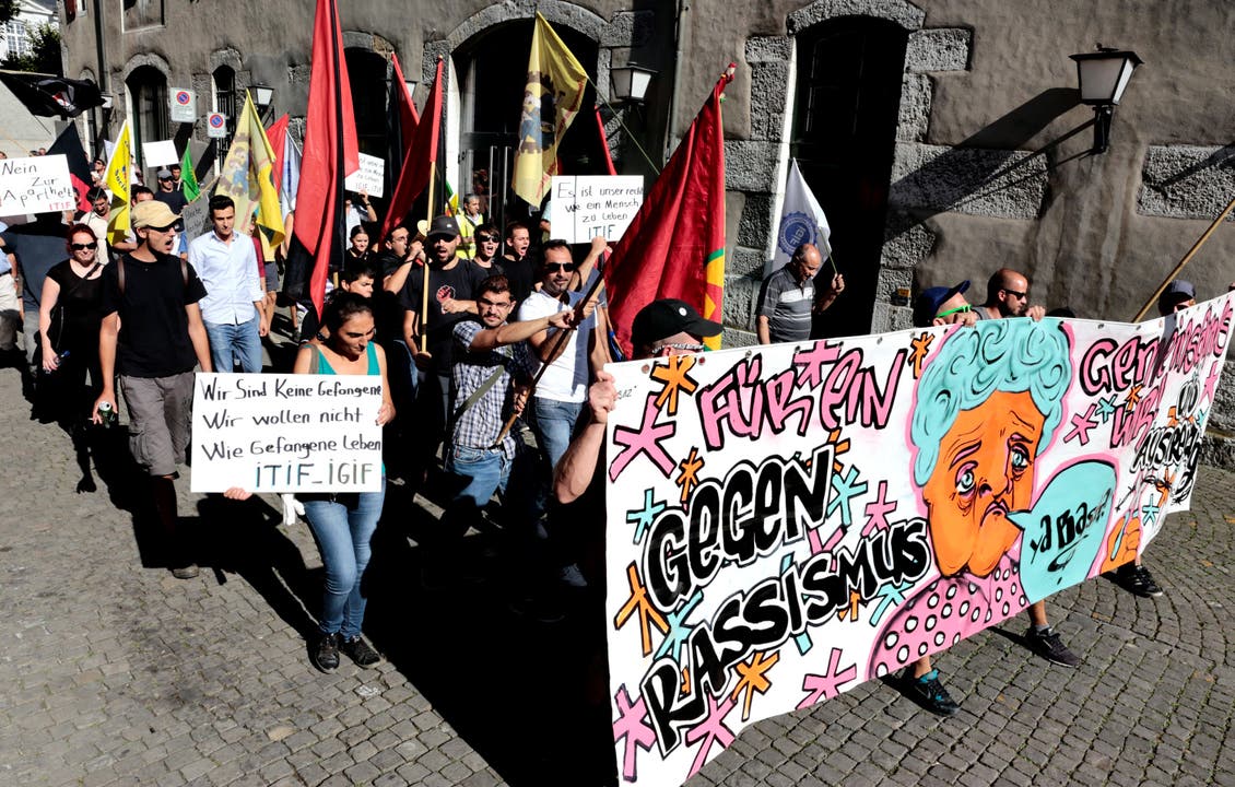 Solidaritäts-Kundgebung für Asylsuchende in Solothurn