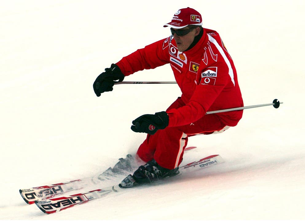 Schumacher posiert für ein Foto beim Skifahren in Madonna di Campiglio (Archivbild).