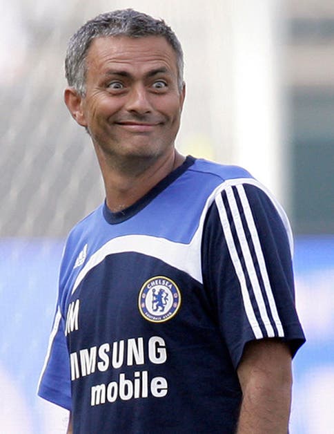 Da guckst du: José Mourinho wird zum zweiten Mal im Chelsea-Dress rumlaufen. Bilder: Keystone
