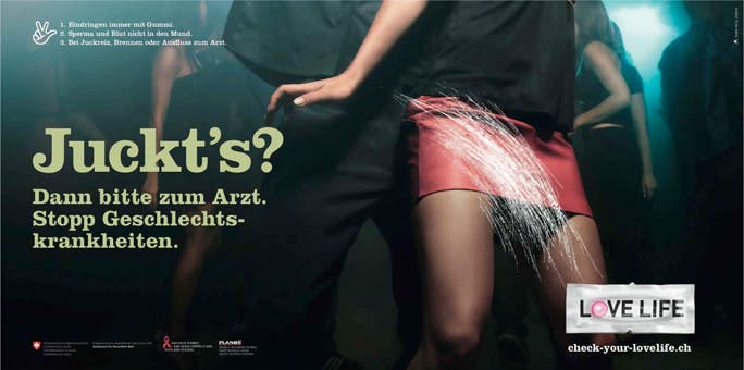 «Juckt's?», fragte das Bundesamt für Gesundheit 2012 auf Plakaten