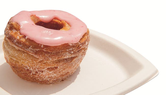 Stein des Anstosses: Der Cronut, eine Mischung aus Croissant und Donut .