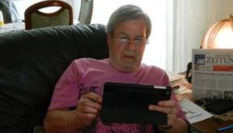 Helmut Baumli findet das iPad spitze.