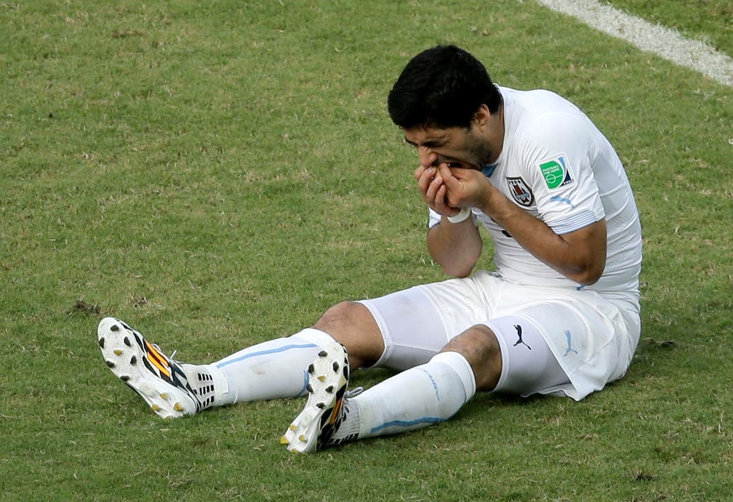 Suarez' Zahnschmerzen nach dem Biss