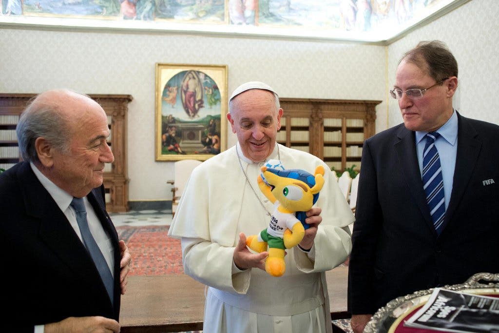 Blatter beim Papst