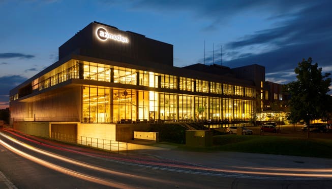 Das AZ Medienhaus in Aarau: Trotz schwierigen Bedingungen ein operatives Ergebnis von 28,6 Mio. Franken (EBITDA).