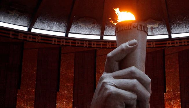 Das «Ewige Feuer» erinnert an die Gefallenen des Zweiten Weltkriegs