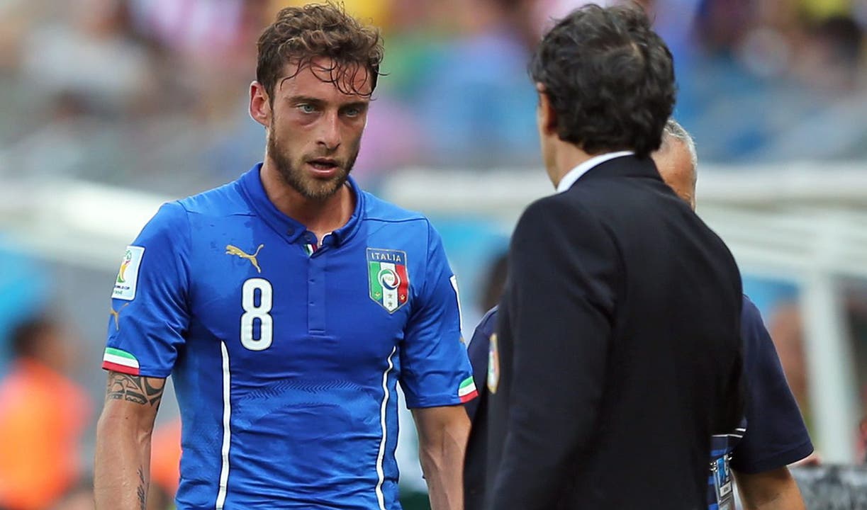 Rote Karte: Marchisio muss für ein gestrecktes Bein vom Platz