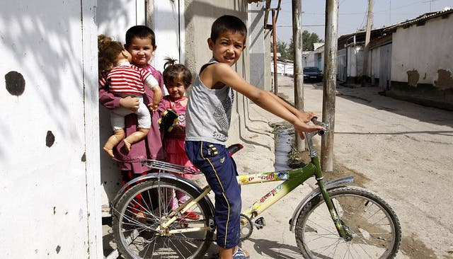 Kinder in Duschanbe, Tadschikistan: Das Land profitiert von Entwicklungshilfe.