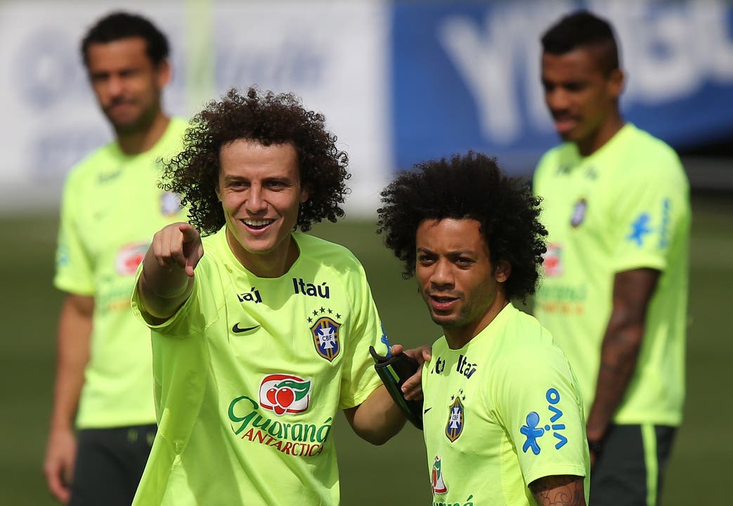 David Luiz und Marcelo im Abschlusstraining Wie kommen sie ohne ihren Superstar Neymar zurecht?