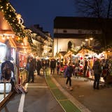 Der letztjährige Weihnachtsmarkt auf dem Franziskanerplatz. (Bild: Manuela Jans-Koch (5. Dezember 2020))
