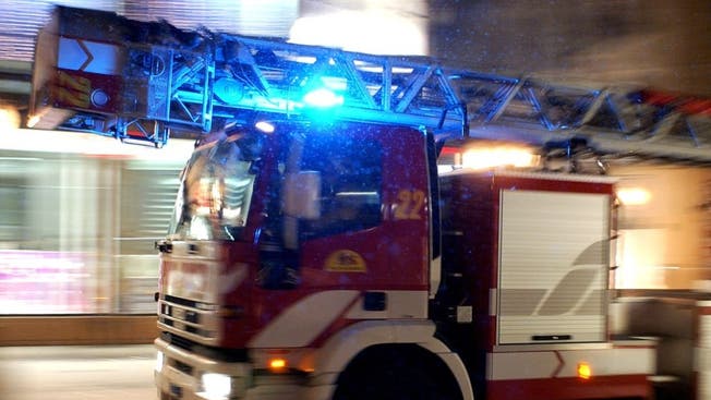 Die Feuerwehr in Basel musste in der Silvesternacht wegen eines brennenden Solar-Abfalleimers ausrücken. (Symbolbild)