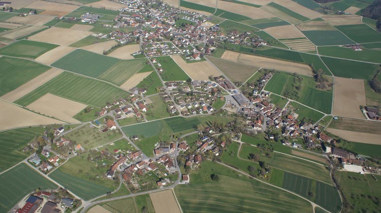 Die Gemeinde Schlatt von oben. (Bild: PD)