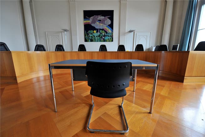 Verhandlungssaal des Obergerichts in Solothurn. Archiv