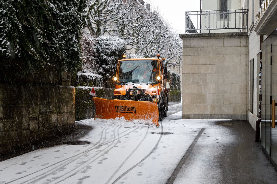 Schneeräumung in der Stadt Solothurn