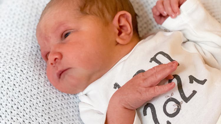 Der kleine Gino ist das erste Baby, das im Jahr 2021 im Thurgau auf die Welt kam. (Bild: PD)