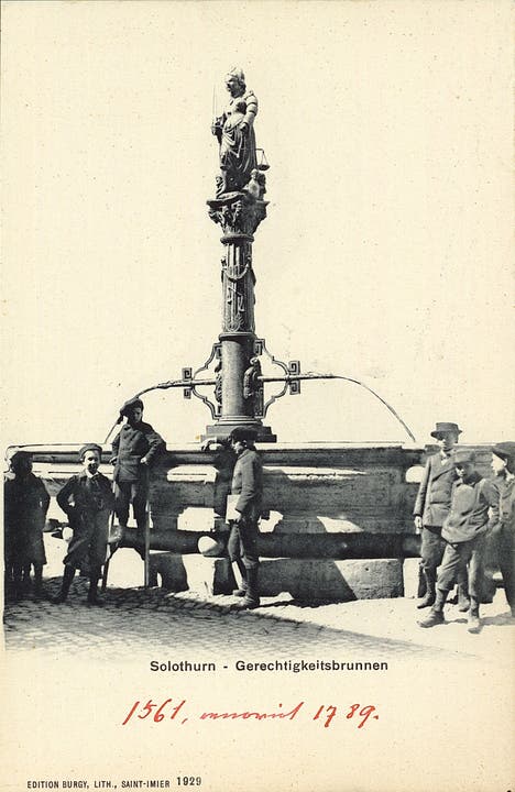 Der Gerechtigkeitsbrunnen 1929