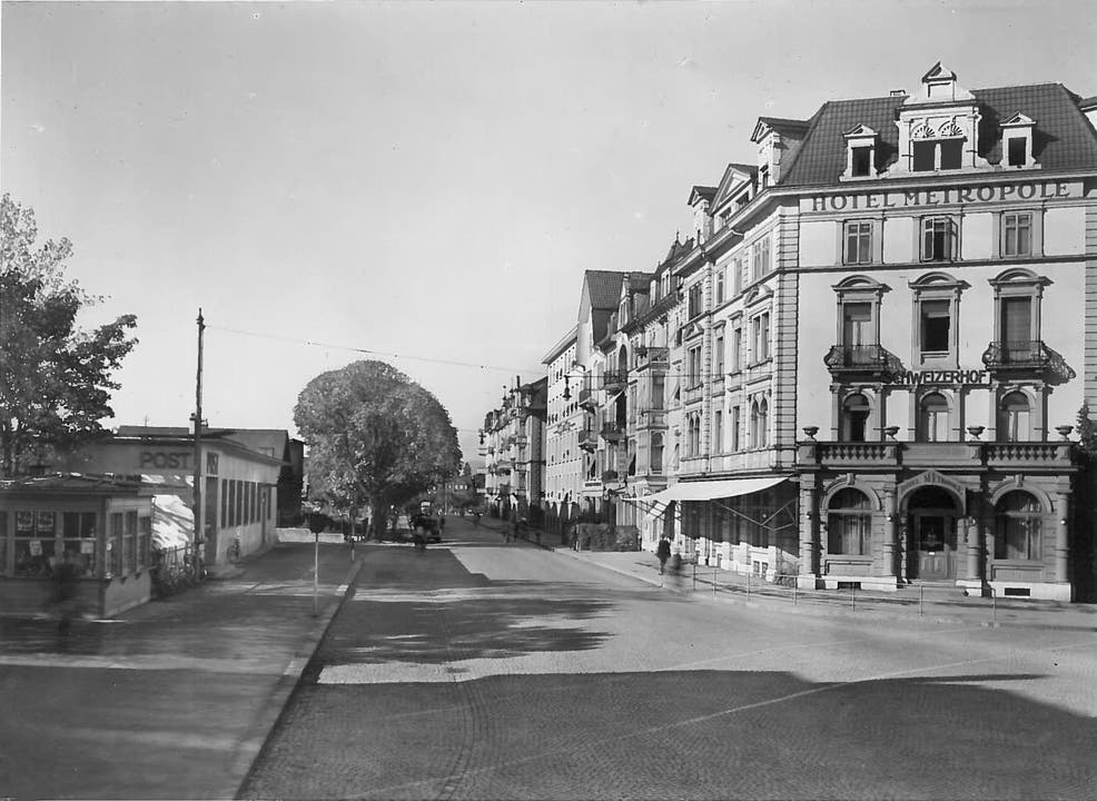 Das Hotel Métropol an der Dornacherstrasse wurde 1897 erbaut und 1971 abgebrochen.