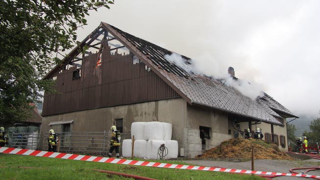 Am 15. September 2013 brannte in Günsberg ein Bauernhof.
