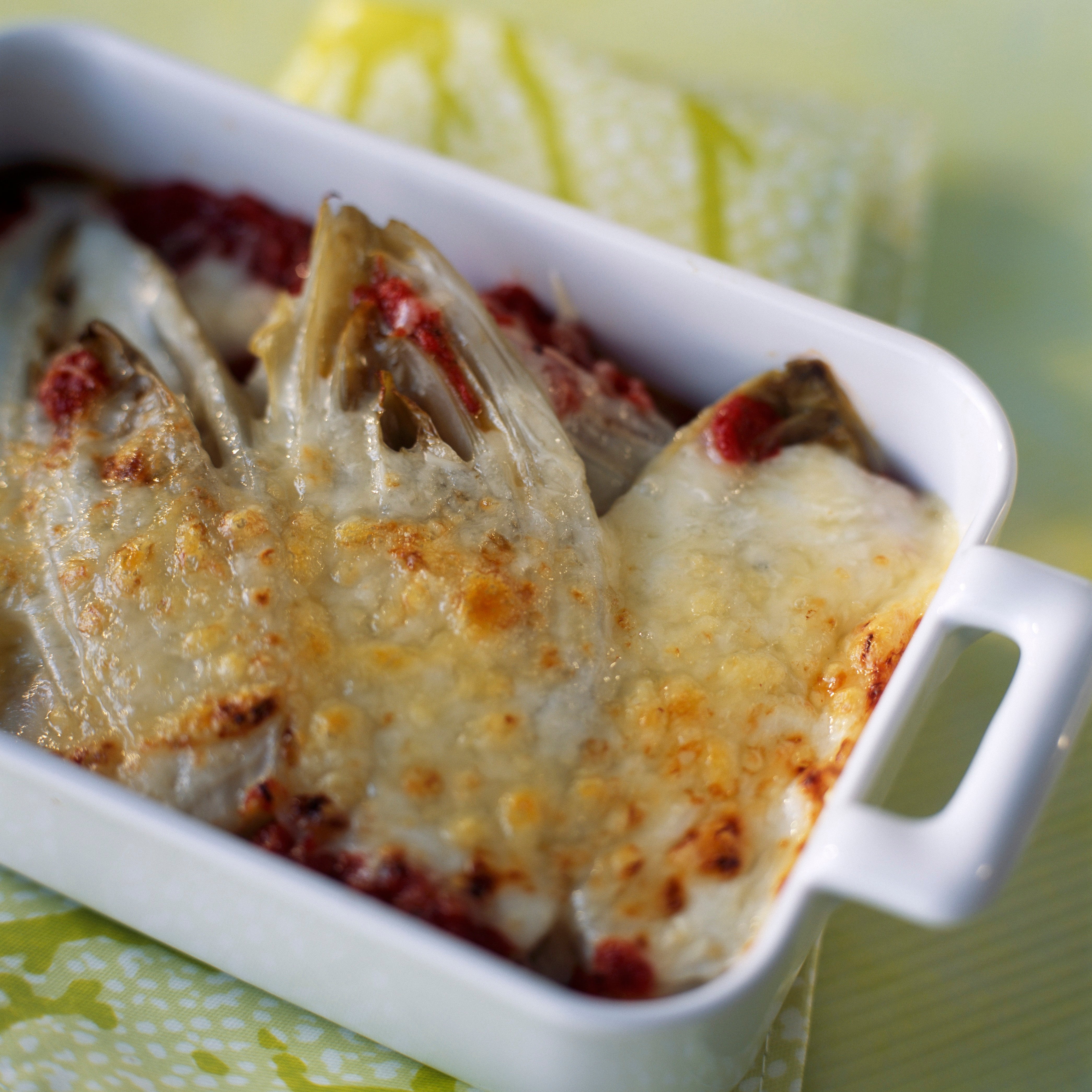 Rezept - Chicoréegratin Mit Schinken