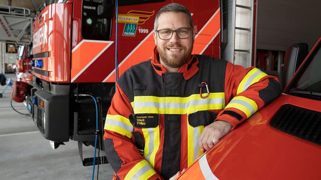 Verbandspräsident Philipp Stierli ist Feuerwehrkommandant in Olten.